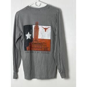 Comfort Colors University of Texas Longhorns Men's Small Grey LS Shirt